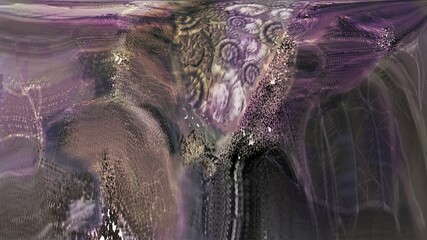 Warped Stone Background with Ancient Spiral Patterns © DECHA