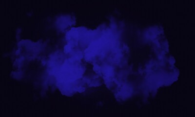 Blue Watercolor Paint Brush Stroke Cloud