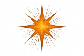Exploding star showing glowing cosmic supernova with abstract fire burst illuminating transparent background
