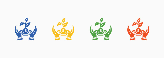 Research Icon Set Color Multiple Style Collection
