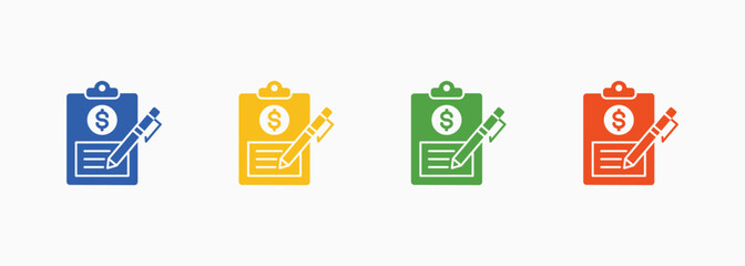 Creative Icon Set Color Multiple Style Collection