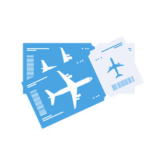 Fototapeta premium Plane Holiday Ticket Icon