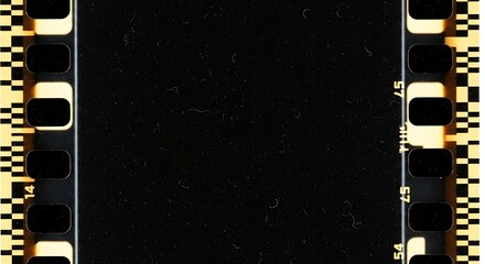 Film strip background with empty space for text or image placement usage