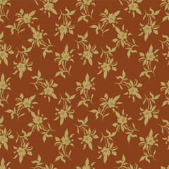 textile design with beautiful flowers pattern image
