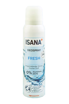 Rossmann Insana Fresh Deospray Deodorant Invisible Sensitiv auf Hintergrund wei&szlig;