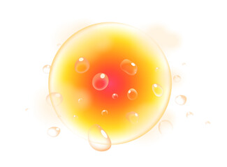 発汗するイメージのイラスト