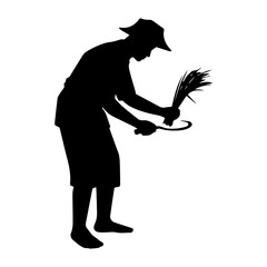 Farmer Vector Icon illustration