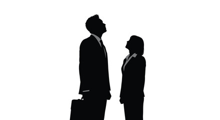 silhouette of a couple