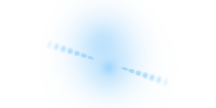 Abstract blue light effect isolated on transparent background for overlay design