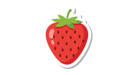 strawberry on white background