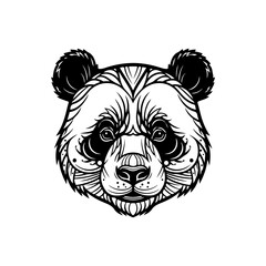 pandas vector line art