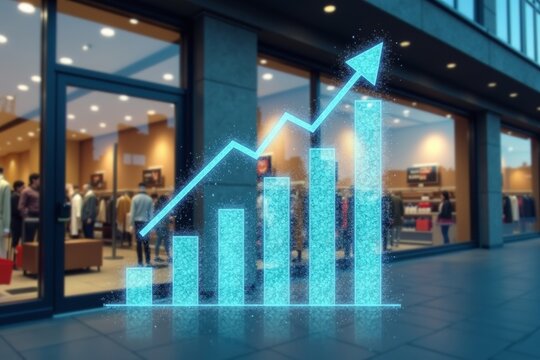 Visualizing the Impact of Online Sales Growth and Retail Tax Inflation on a Retail Store Facade