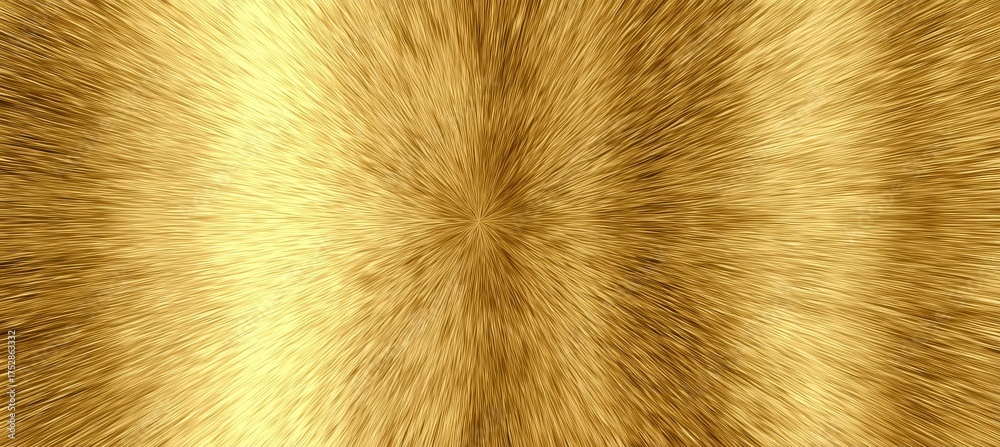 Sticker golden radiant texture with abstract bursts and gleaming rays in a luxurious shimmer effect design