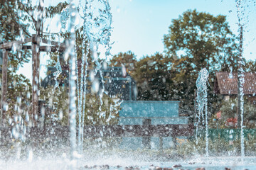 Souffle d’automne sur la fontaine — poésie de l’eau et du chêne