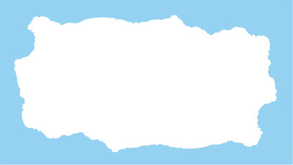 Obraz premium Blue paint frame background. Blue paint frame with copy spaces for text and creative designs. Blue border frame.