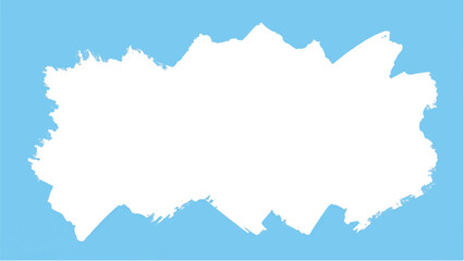 Fototapeta premium Blue paint frame background. Blue paint frame with copy spaces for text and creative designs. Blue border frame.