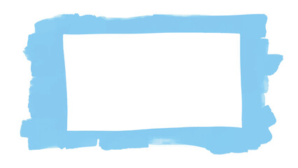 Obraz premium Blue paint frame background. Blue paint frame with copy spaces for text and creative designs. Blue border frame.