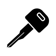 Car key icon on white  background
