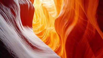 Obraz premium Stunning canyon with vibrant orange hues.