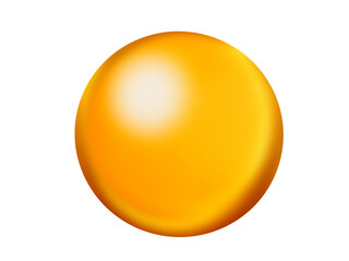 Yellow-gold honey drops, golden egg isolated on transparent. Digitally drawn 3D on a tablet, used for background, abstract background.