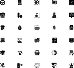 Collection of diverse vector icons representing various concepts and everyday objects