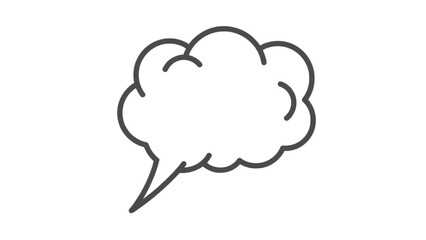 Cloud Bubble Talk Graphic Icon for Conversations and Communications