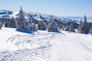 Fototapeta premium Panorama of ski resort Kopaonik, Serbia