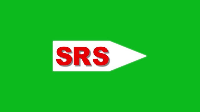 SRS indicator on the dashboard of the car. SRS indicator loop up direction animation. Error check engine and srs on green background.