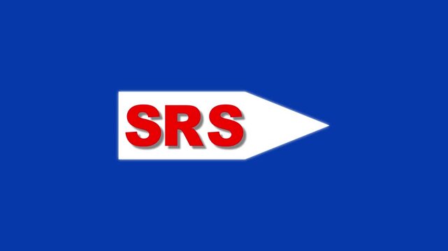 SRS indicator on the dashboard of the car. SRS indicator loop up direction animation. Error check engine and srs on blue background.