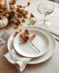 Thanksgiving Table Setting Close-up