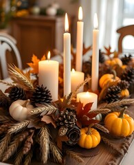 Festive Harvest Candle Decor