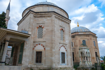 Obraz premium Yavuz Sultan Selim Mosque complex view in Istanbul