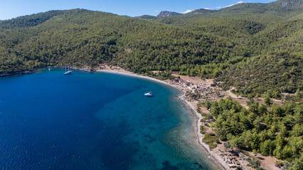 Ancient Ruins of Kissebuku (Anastasiapolis) on the Bodrum Coastline