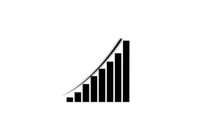 Abstract business graph incresed and profit direction. Business graph chart bar growth report and arrow growth, success business graph business arrow up animation.motion animated footage. - Powered by Adobe