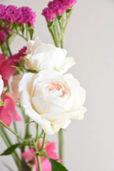 薔薇とスイートピー