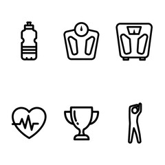 life style icon set pack