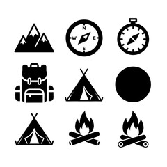 Camping Icon Set
