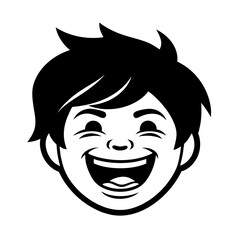 funny meme face wow boy vector art illustration.