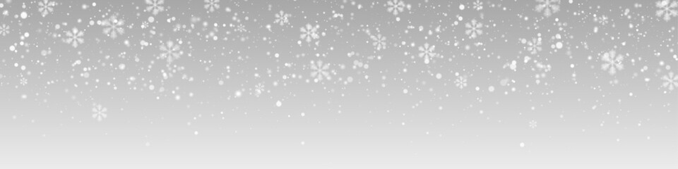 PNG Falling Snowflakes Overlay, Realistic Snowfall Effect on Transparent Background