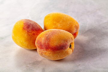 Fresh juicy ripe sweet peaches
