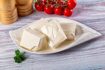 Greek traditional Feta soft cheese