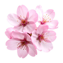 Close-up of delicate pink flowers with visible stamen and petals, set against black background