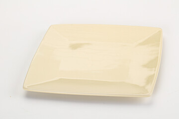 Empty clean color plate dishware