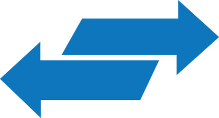 icon of two curved arrows pointing in opposite directions
