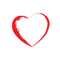 heart drawing, I LOVE YOU, hand-drawn colorful heart