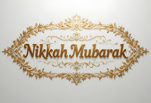 Nikkah Mubarak sign