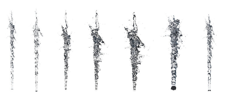 Splash isolated transparent background 3d rendering
