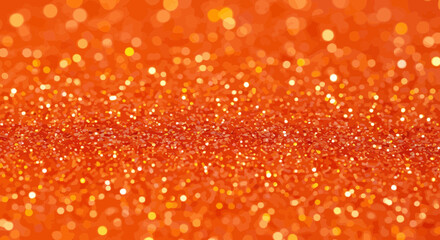 Vibrant orange glitter background creates a dazzling bokeh effect for celebrations