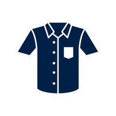 Short sleeve shirt vector illustration icon
