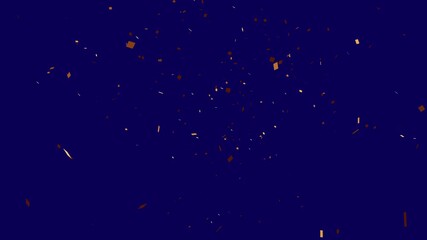 Birthday party and anniversary celebration overlay motion design element. colorful fairy unicorn confetti rain isolated on transparent background. Confetti: Colorful Celebration Falling 4k videos